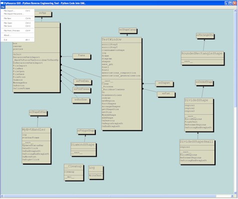 PyNSource - Python UML tool - 1.6 released