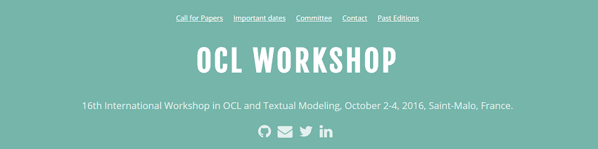 OCL Workshop 2017 – Recent developments in OCL and Textual Modeling