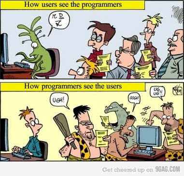 How users and programmers see each other