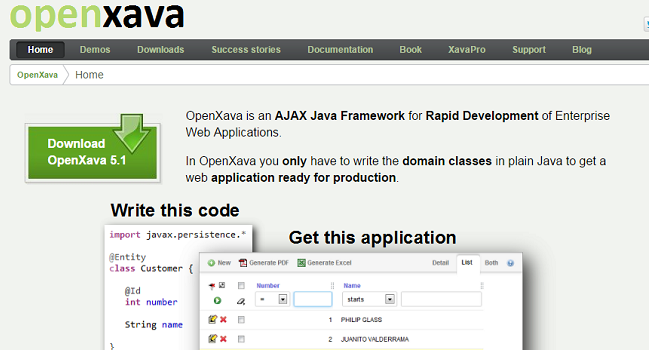 OpenXava: Lightweight Model-Driven Framework