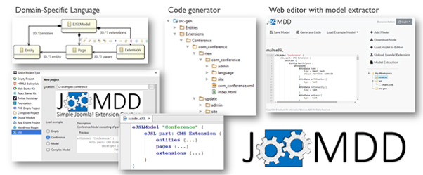 JooMDD: Model-Driven Development of Software Extensions for Joomla