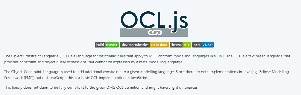 OCL in JavaScript